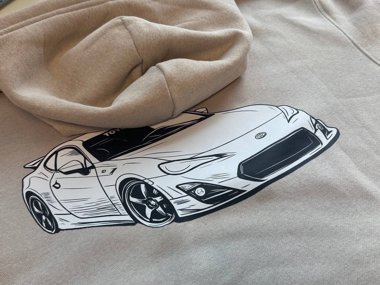Hoodie printed live