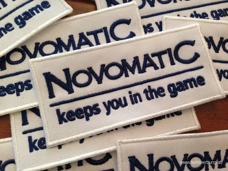 Gestickte Novomatic Aufnäher