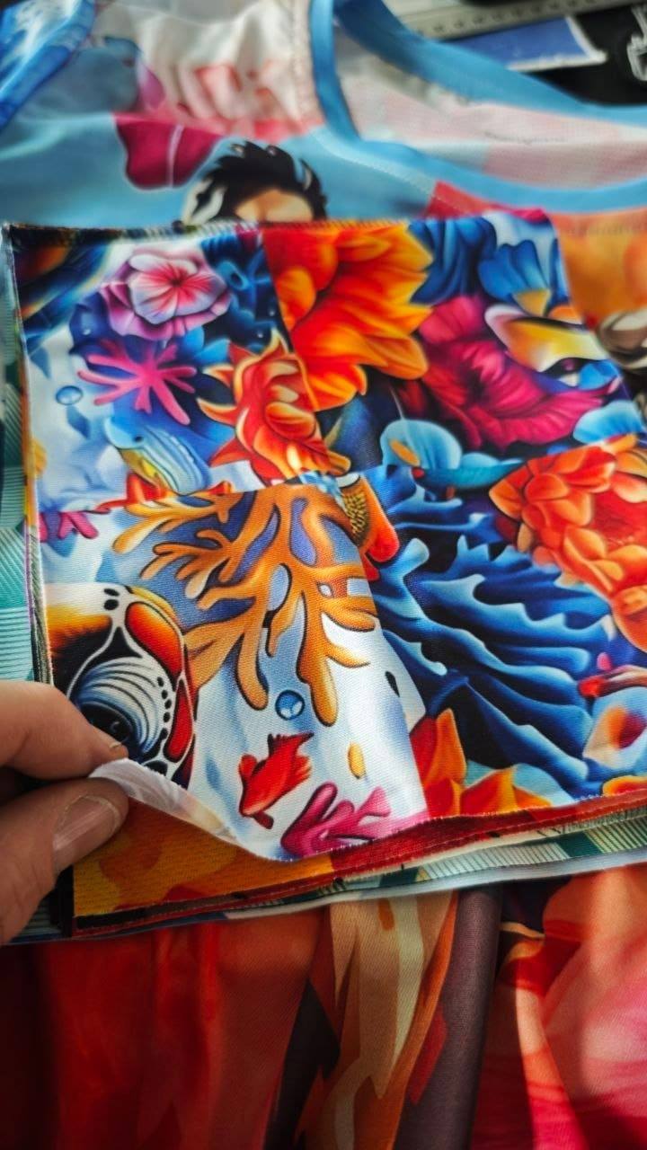 4c Farb All Over Print Sublimation auf Polyester