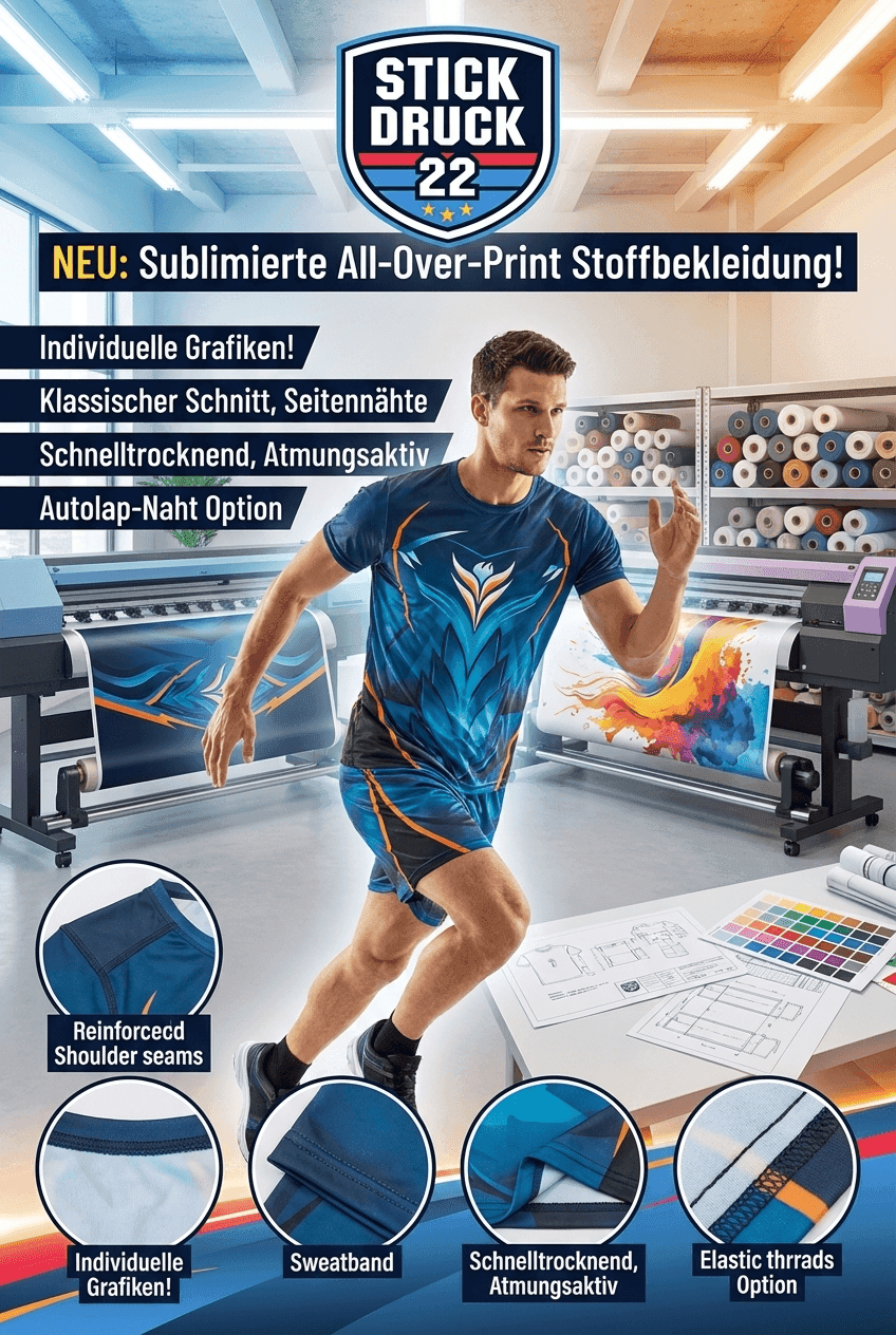All Over Print T Shirts vollflächig bedruckt