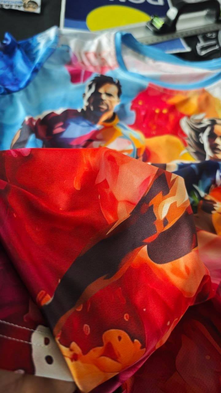 Polyesterstoff mit All Over Print Muster