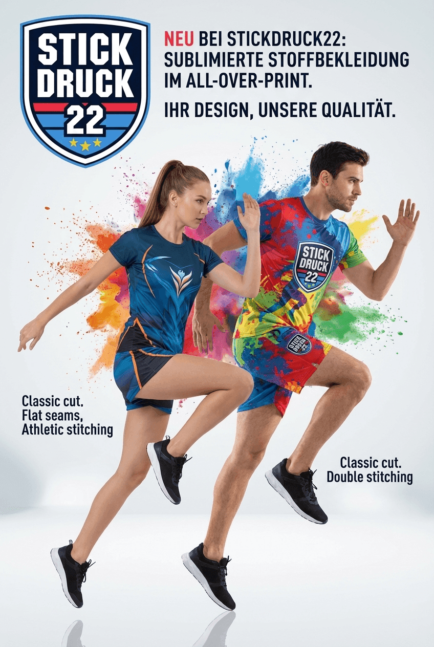 Sublimierte Stoffbekleidung All Over Print Wien